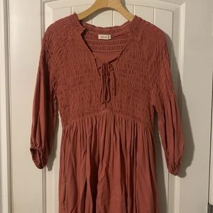 EUC Roolee knee length rose color dress